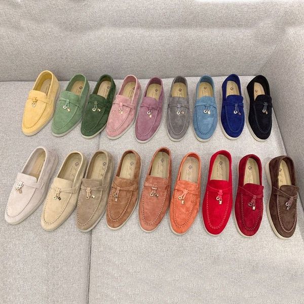 Designer shoes slippers Womens mens Slippers Cashmere Sandals Shoes Classic Buckle Round Toes Flat Leisure Comfort Seasons loafers men women