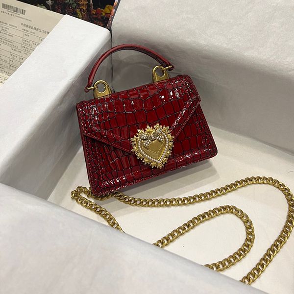 Small Handbags TOP Handle CrossBody bags Evening Bag Shoulder bag Alligator Calfskin Mirror 1:1 quality Designer Luxury bags With Gift box W