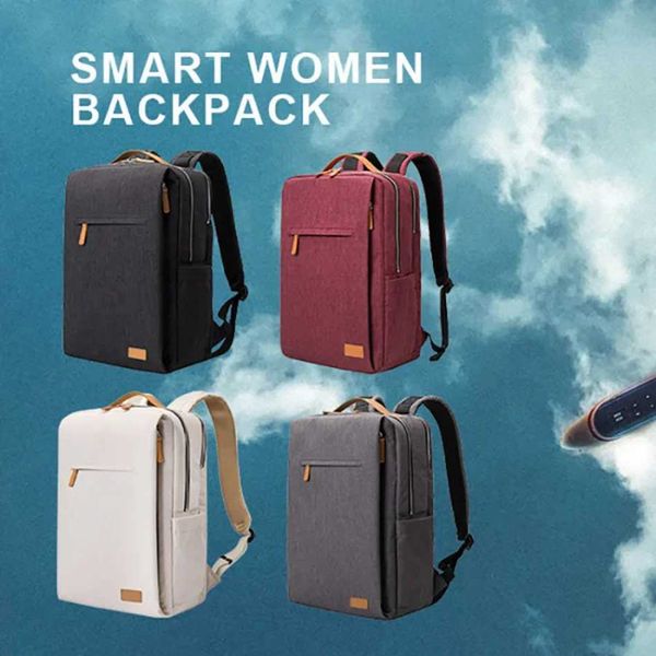 Cases Multifunctional Travel Backpack Woman Airplane Bag Air Womens Notebook Bags For Women USB Charging Lightweight Laptop Bagpack Y2406261