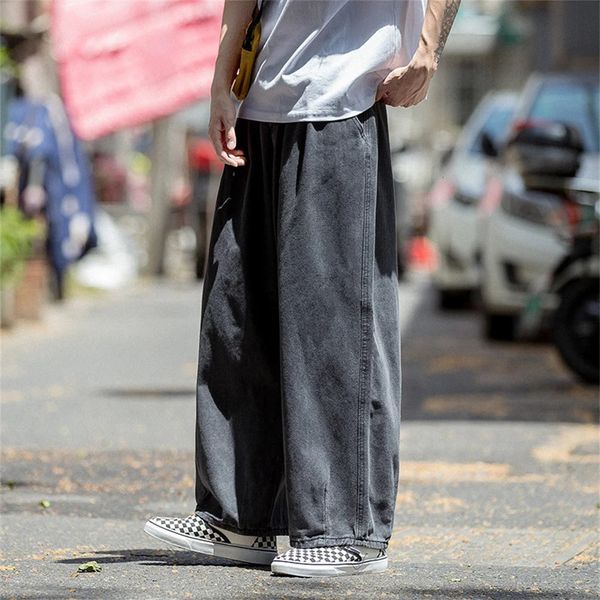 Men Jeans Wide Leg Denim Cargo jean pants Loose Straight Baggy Mens hip hop Streetwear Skateboard Neutral denim Trousers 240430