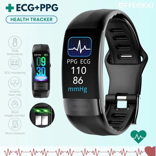 Ekg Smart Watch Blood Pressure Waterproof Ecg Smart Watch Ppg Grade Smart Watch Womens Fitness Bracelet 240925