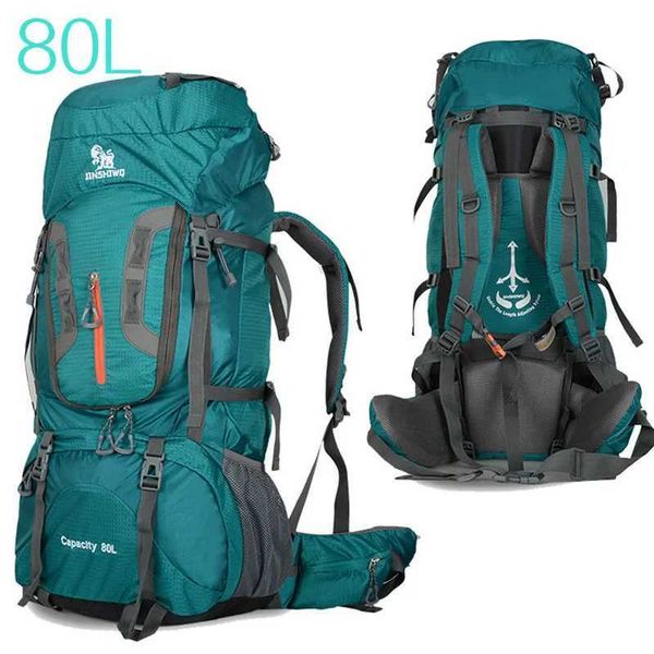 2024 Cam Hiking packs Big Outdoor Bag pack Nylon Superlight Sport Travel Bag Aluminum Alloy Support 80LXJ241226