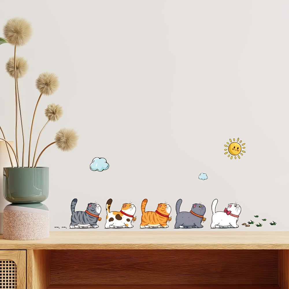 TEMU 1pc Contemporary Animal Print Wall Decal, Vinyl Self-adhesive Sticker, Waterproof Pvc For Living Room, Bedroom, , Bathroom, Glass Surface, Matte