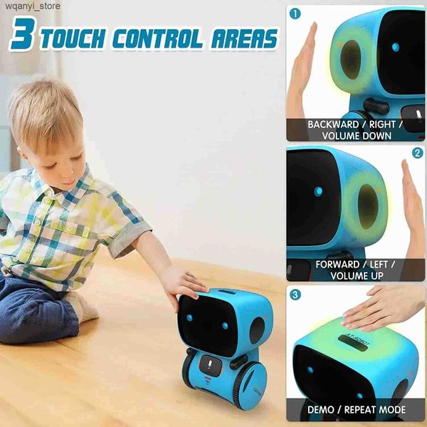 Electronics Robots Latest type of intelligent robot touch control interactive toy childrens intelligent dance voice command in 3 language ve
