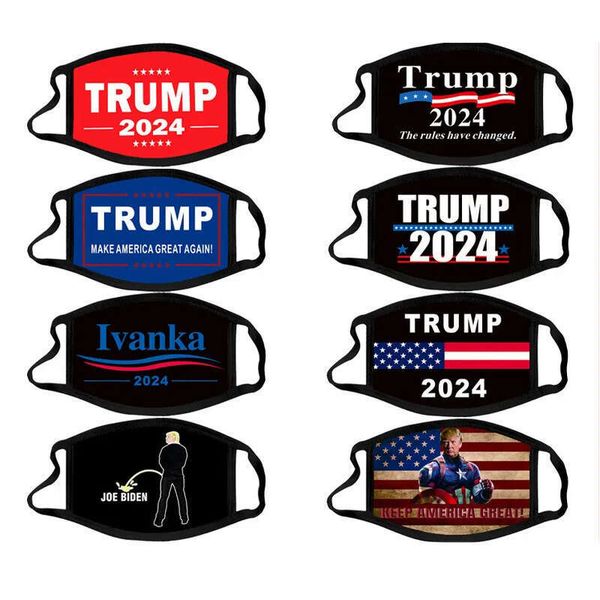 General Mask 2024 U.S. Trump Presidential Election Keep America Great Face Masks Adult Cotton Dustproof Breathable Reusable Decoration JY103