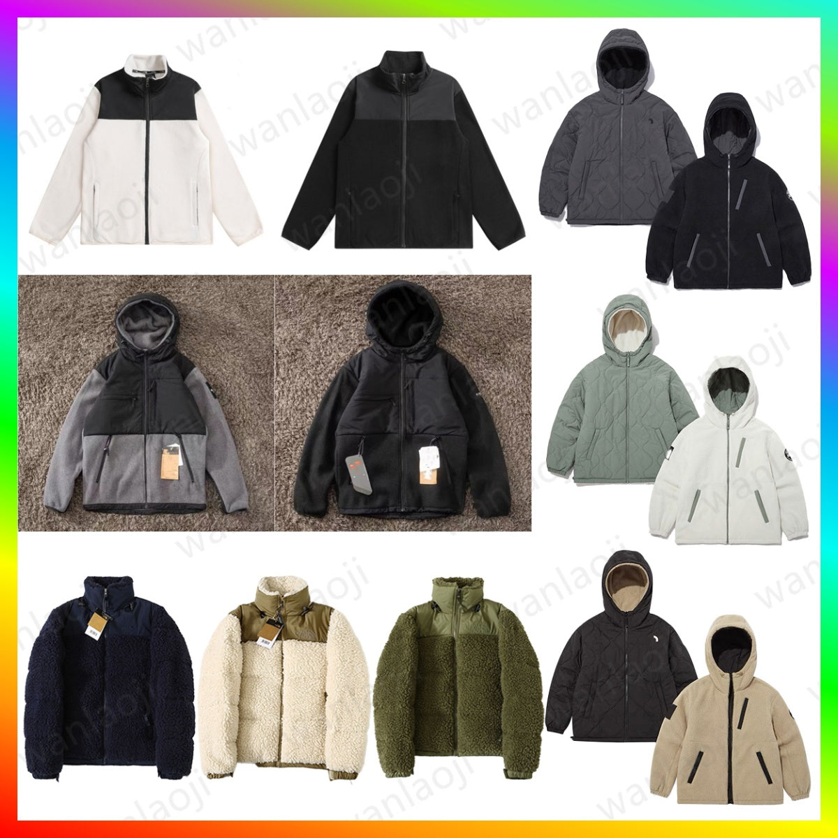 The Designer Men Women&#039;s Winter Jacket Puffer Sherpa Men Faux Shearling Outerwear Coats Female Suede Fur Outwear Coats