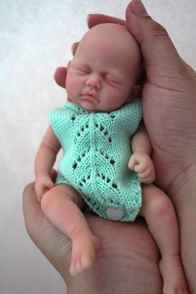 Dolls 7&quot; Micro Preemie Full Silicone Baby Doll Sweet Dreams &quot;Bella&quot;and &quot;Jose&quot; Lifelike Mini Reborn Doll Surprice Ch
