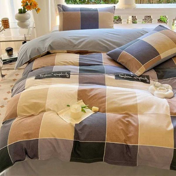 Kawaii Bear Printed Bed Set Floral Duvet Cover Pillowcase Bedding Set Cute Dinosaur Bed Linen Sheet Quilt Full Queen King SizeXJ241015