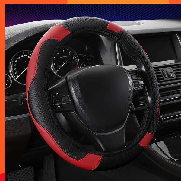 New Car Breathable Anti Slip Mesh Steering Wheel Cover Four seasons Universal Auto Styg Interior Accessories