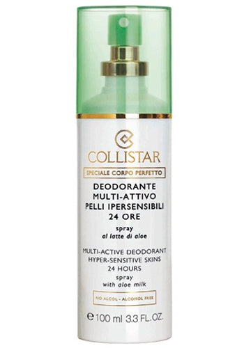 Collistar 24 timers spraydeodorant til følsom hud (multiaktiv hypersensitiv hud 24 timer) 100 ml