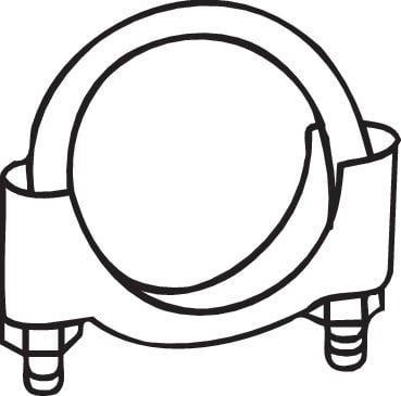 Clamp, exhaust system BOSAL 250-242