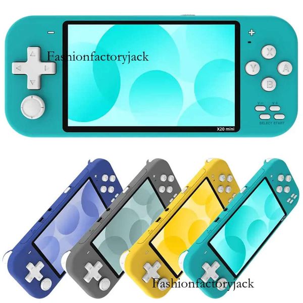 X20 Mini Portable Game Players 4.3 Inch Handheld Game Consoles Dual Joystick Preloaded Multi Free Games for Kids