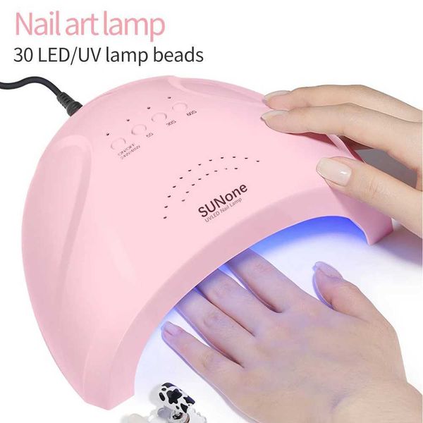LULAA SUNone 48W UV LED Nail Lamp 30 Beads Dryer 3Timer Nail Dryer Gel Nail Polish Curing Automatic Sensor Nail Art Equipment Y240801