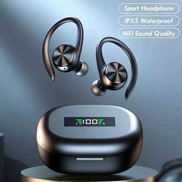 TWS R200 Bluetooth Headphones True Wireless Stereo Earphones Sports Wireless Earbuds Ear Hook Waterproof Headset with MicrophoneCL240801