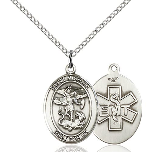 Sterling Silver St. Michael - Emt Pendant