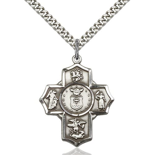Sterling Silver 5-Way - Air Force Pendant
