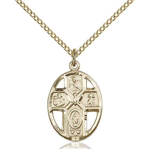 14kt Gold Filled 5-Way - Holy Spirit Pendant