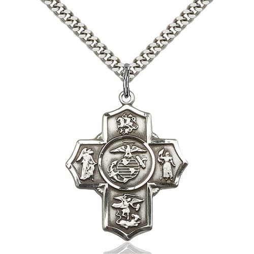 Sterling Silver 5-Way - Marines Pendant