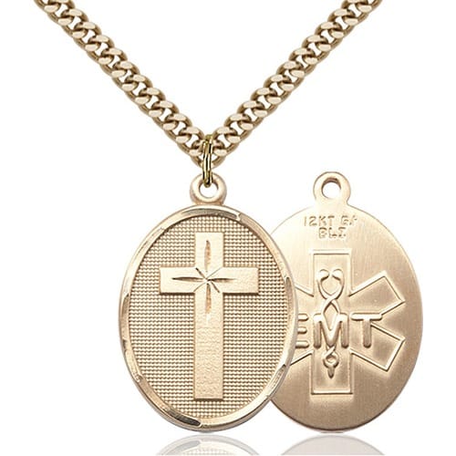 14kt Gold Filled Cross - Emt Pendant