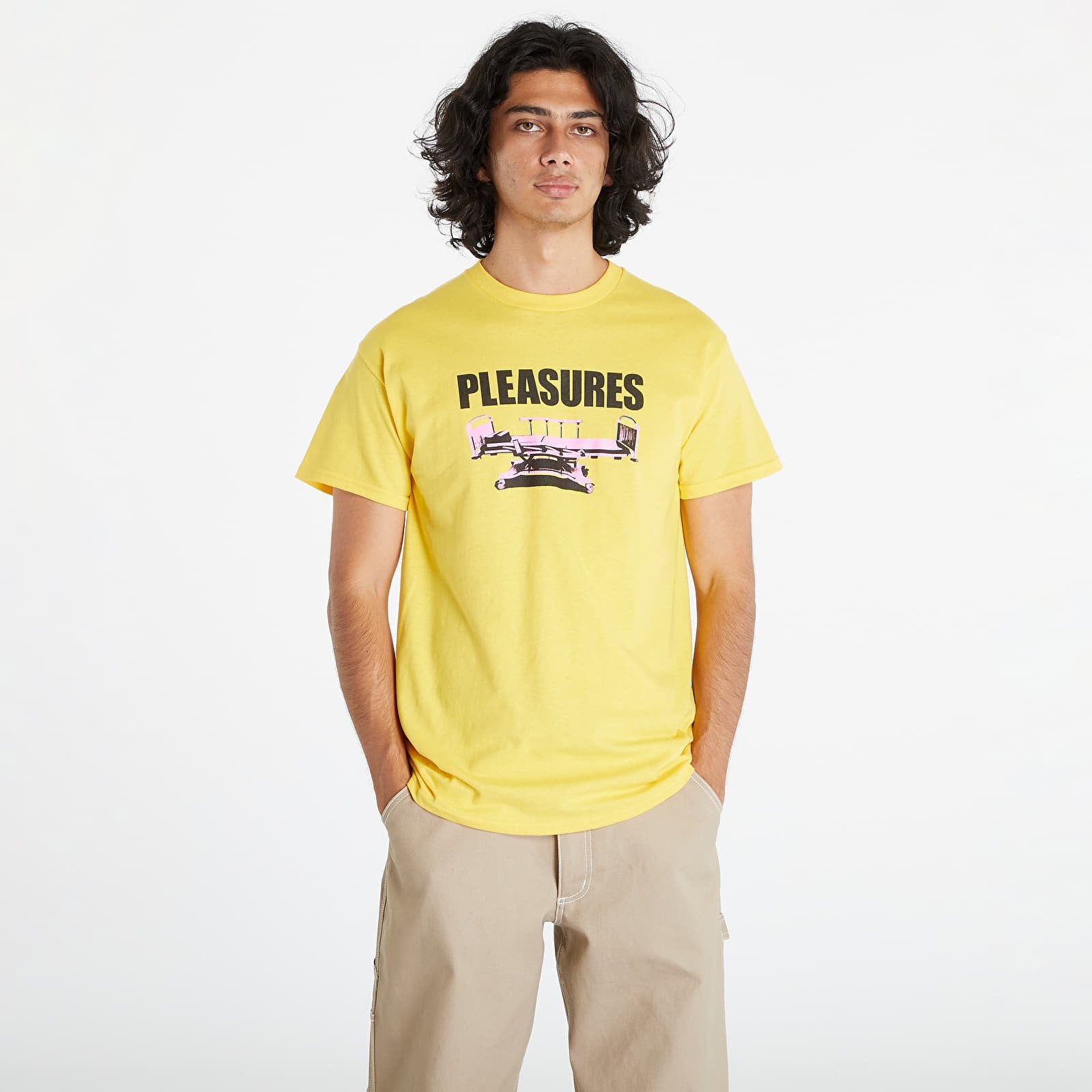Koszulka PLEASURES Bed T-Shirt Yellow S