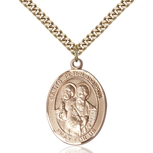 14kt Gold Filled St. Peter - St. Paul Pendant