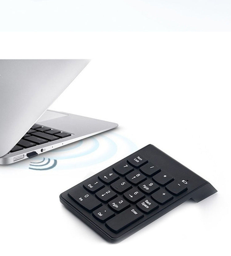 2.4G Wireless Numeric Keypad Number Pad Keyboard 18 Keys USB Receiver For Laptop Notebook Desktop Computer