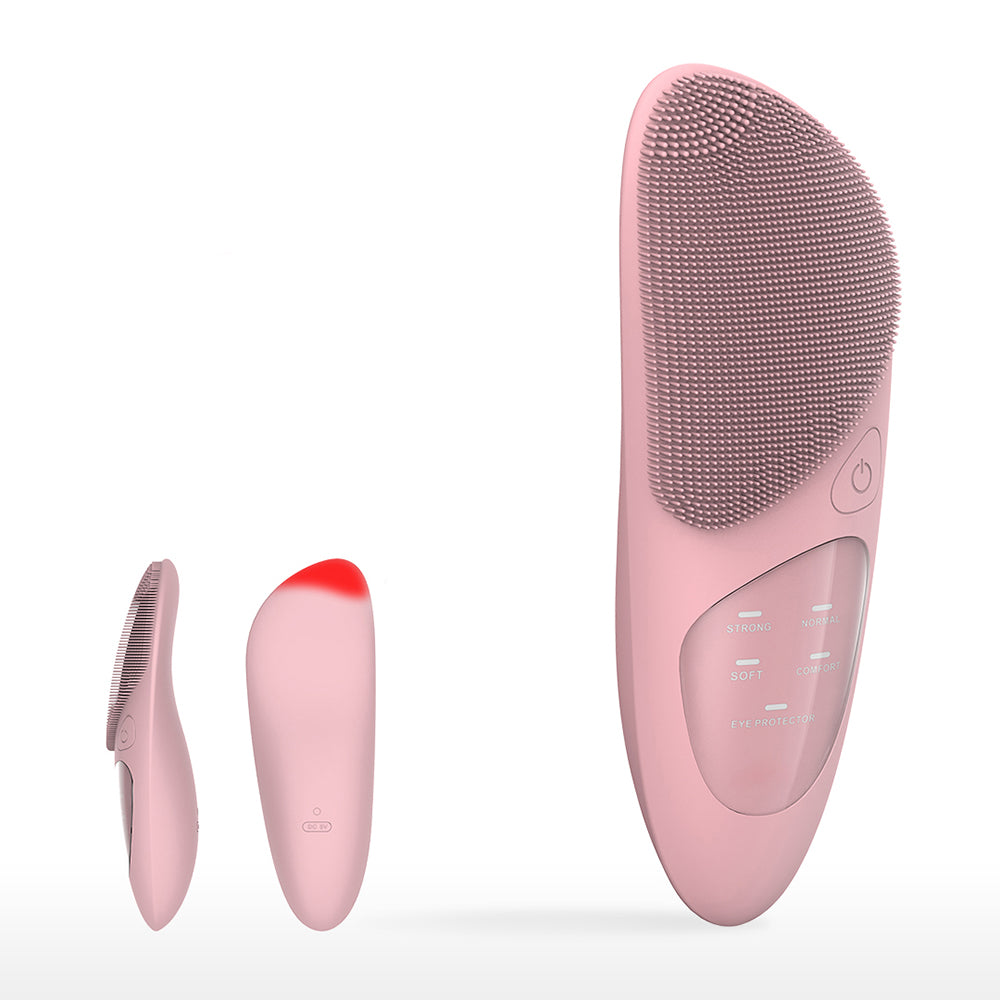 5-Mode Silicone Facial Cleanser - Pink