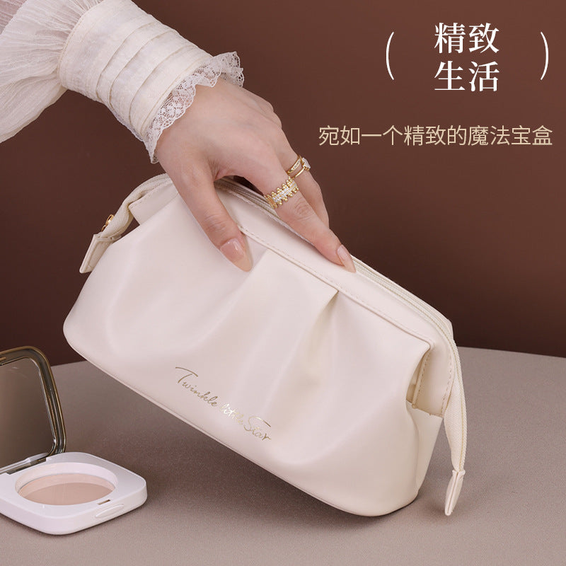 F147-Mirror quality waterproof cosmetic bag with large capacity and high-end travel feel