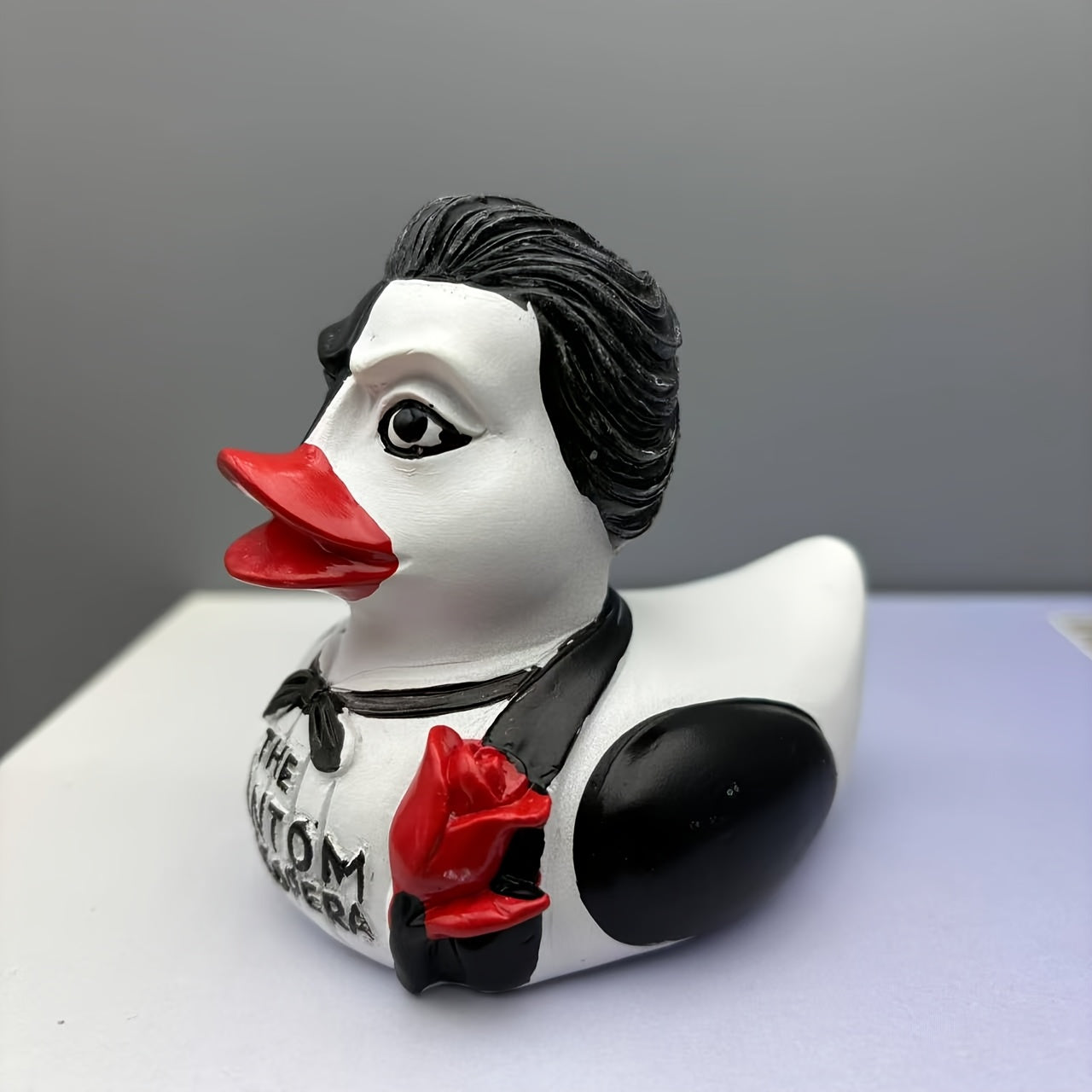 TEMU 1 Handcrafted Opera Performance Duck Duck Ornament, Resin Craft Gift For Home And Office Desktop And Window Decoration