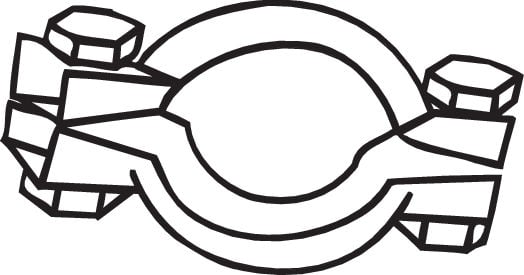 Clamp, exhaust system BOSAL 254-121