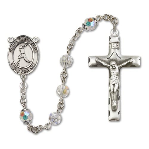SS Crystal April St. Sebastian-Baseball Rosary