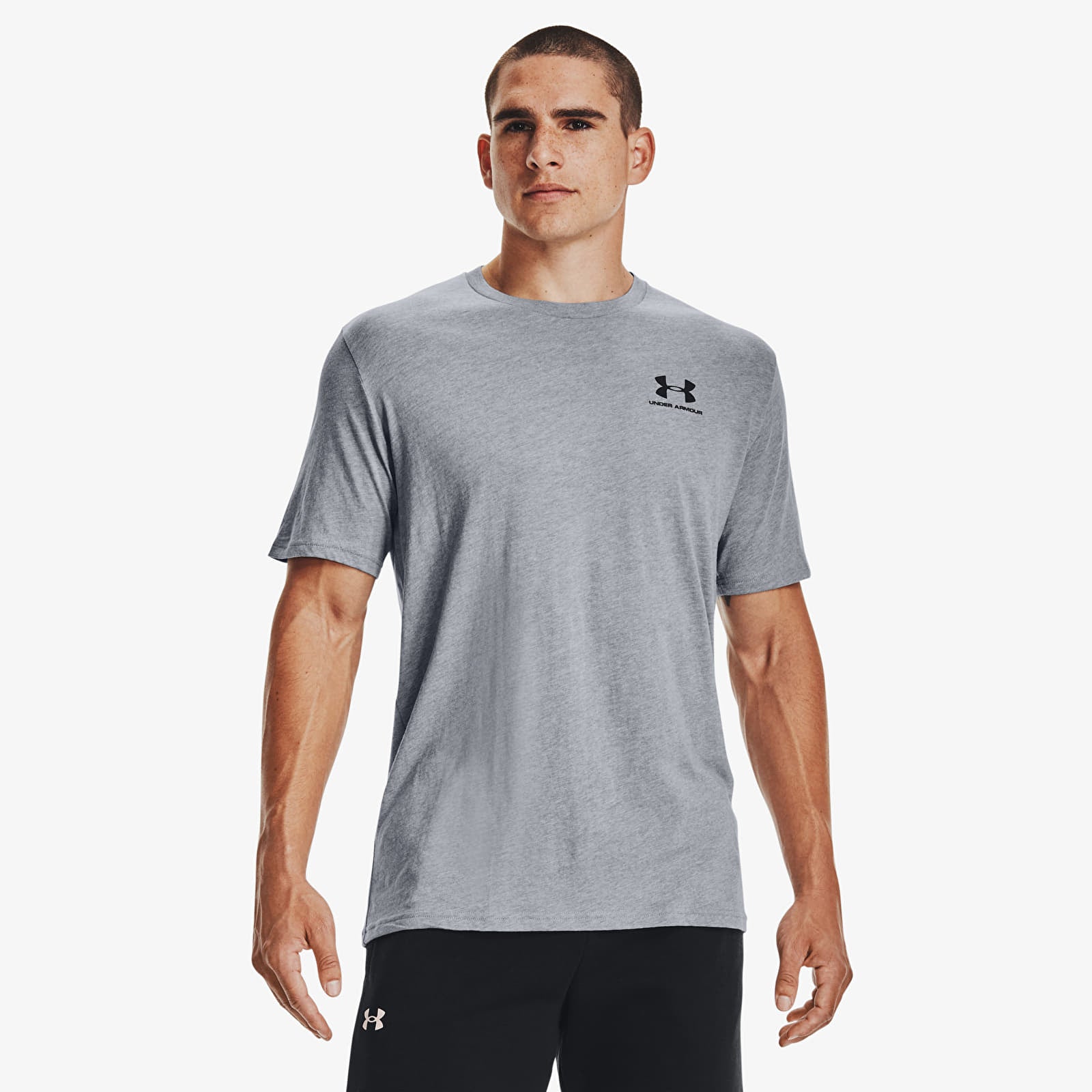 Koszulka Under Armour Sportstyle Left Chest Short Sleeve T-Shirt Gray XXL
