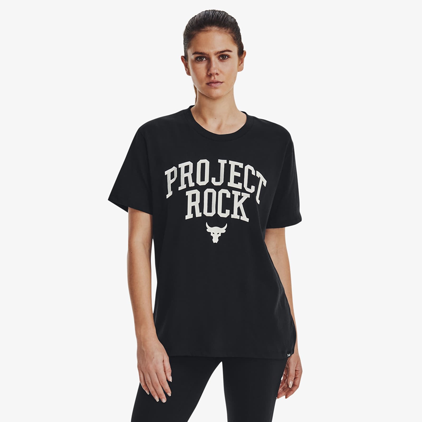 Koszulka Under Armour Project Rock Heavyweight Campus T-Shirt Black L