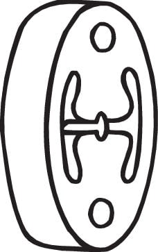 Rubber Strip, exhaust system BOSAL 255-136