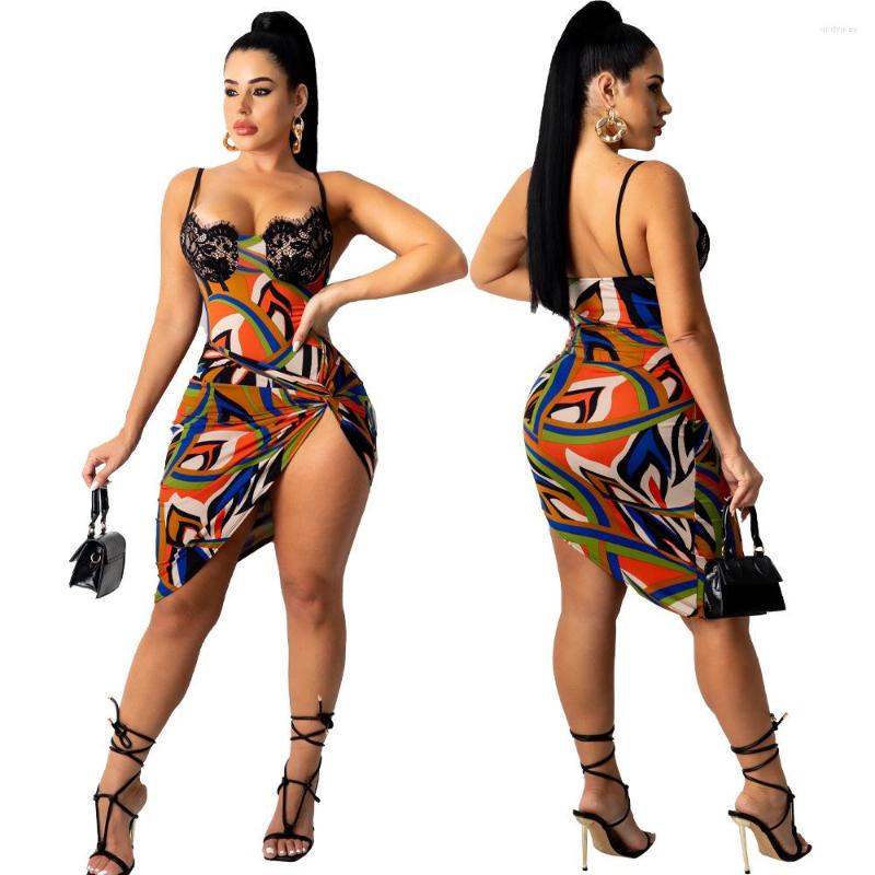 Casual Dresses Summer Style Women&#39;s Clothing Cute Printing Two Piece Suit