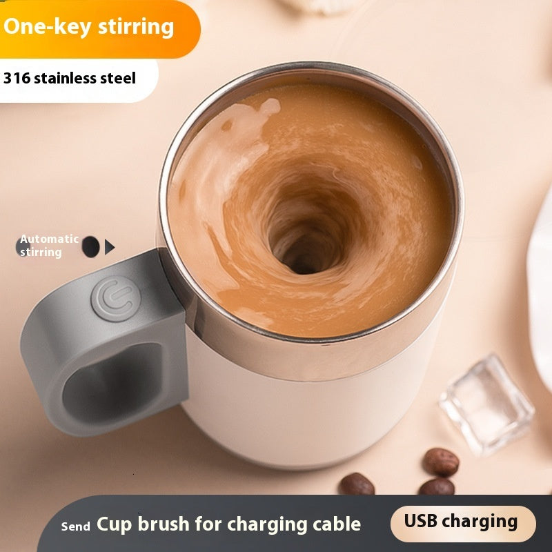 Portable Electric Coffee Blender Cup with Lazy Charge Function - Ideal for Men at Work