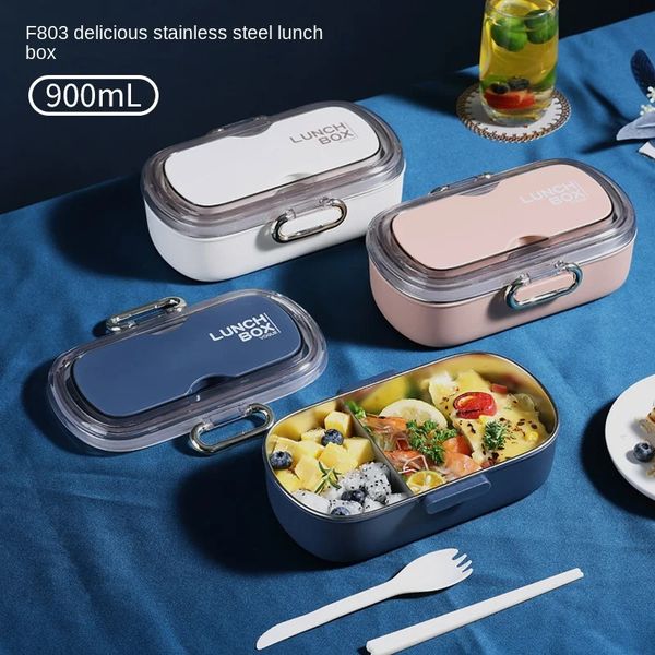 Fanshi Home Products 304 Stainless Steel Insulation Microwave Oven for Student Work Portable Large Capacity Food Grade Lunch Box 240921