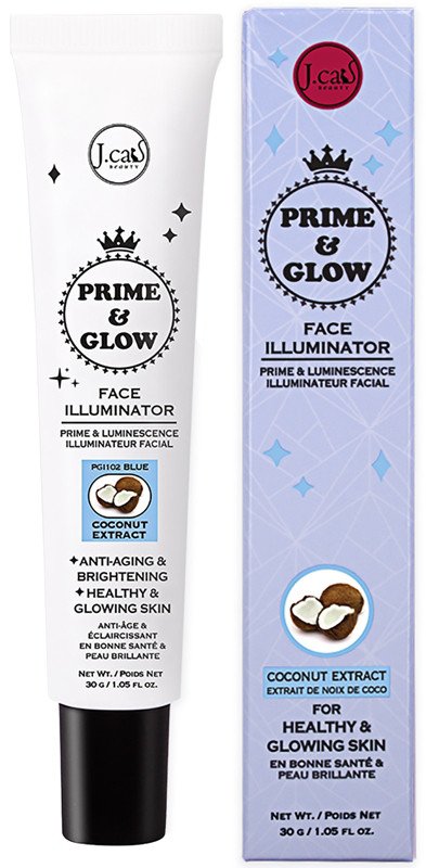 Prime & Glow Face Illuminator Coconut Extract Blue