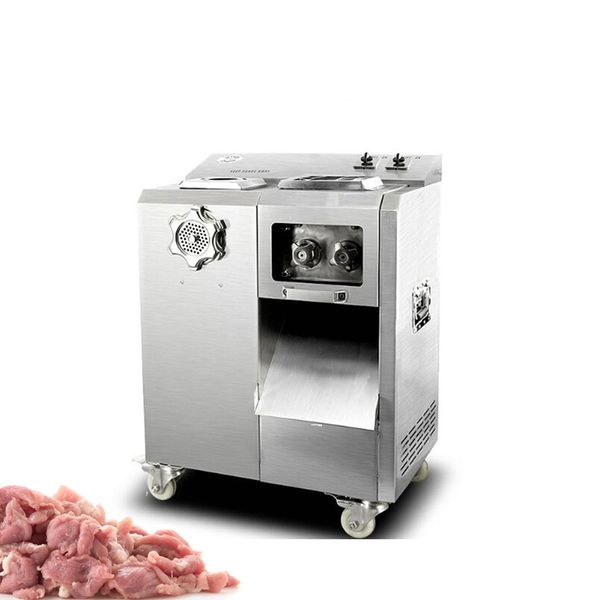 Kitchen Electrical Fully Automatic Meat Grinder, Stainless Steel Commercial Meat Cutting And Enema Integrated Machine