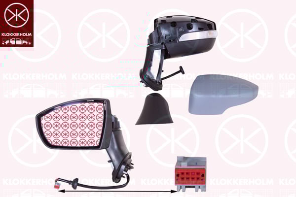 Exterior Mirror KLOKKERHOLM 25691042