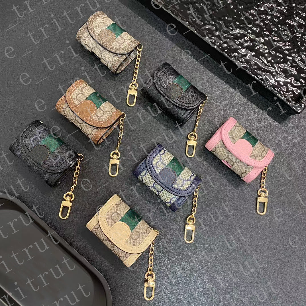 Luxury Designer Arc edge Leather earphone Case bag For Apple AirPods Air pod Pro 1 2 3 Samsung HUAWEI Earphones Cases Wireless headphone Headset Pro