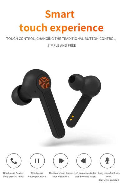 Waterproof Headset Wireless Headphone Sports With Microphone In-Ear TWS Bluetooth 5.0 Earphones Stereo For XY-7 Model