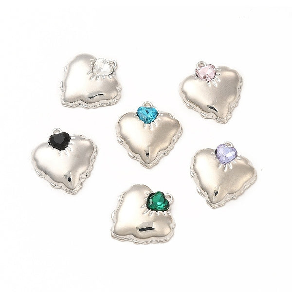 Alliage de placage de rack avec pendentifs en verre