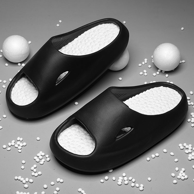 2024 New Men Massage Slippers Comfortable Slides Indoor Outdoor Sandals Beach Casual Shoes Non-slip Soft Sole Men&#039;s Slippers