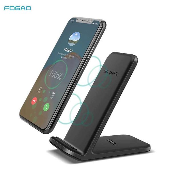 FDGAO 15W Wireless Charger Stand For iPhone 15 14 13 12 11 Pro Max XR Type C Fast Charging Dock Station for Samsung S23 S22 S21M240731