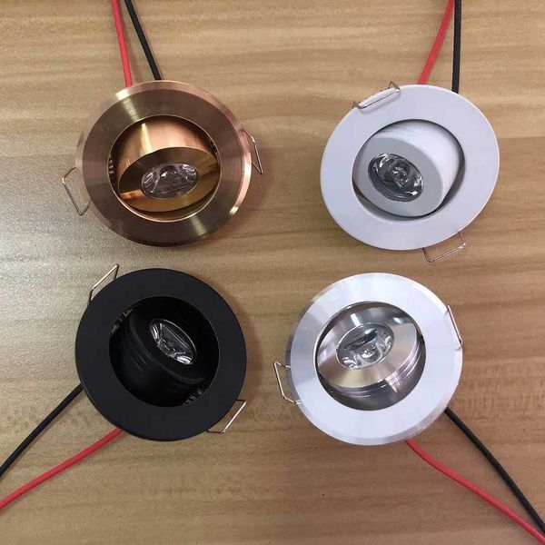 Recessed Mini Spot Led Light 12V 24V Led Downlight Dimmable 110V 220V 1.5W 3W Wine Cabinet Spotlight Black Decorative Lighting Y240822