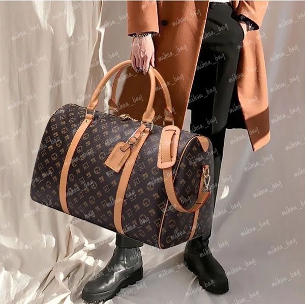 Designer Luxury Fashion Duffel Mens Designer Travel Clutch on Lage Bag Man basketball totes keepall 55CM Clear Handbag Women Duffle Bags des
