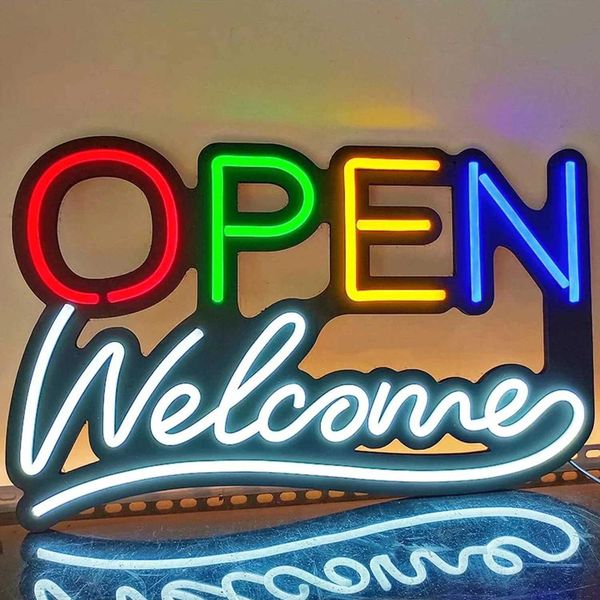 Open neon wall mounted neon lights used for bedroom LED business signs offices mens beer clubs bars Christmas party gifts X241028