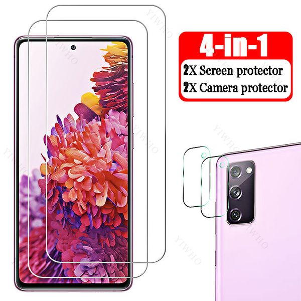 4in1 Screen Protector for Samsung Galaxy S20 FE 2022 SM-G781NK Protective Camera Lens for Samsung S 20 Cover 6.5&quot; Tempered Glass