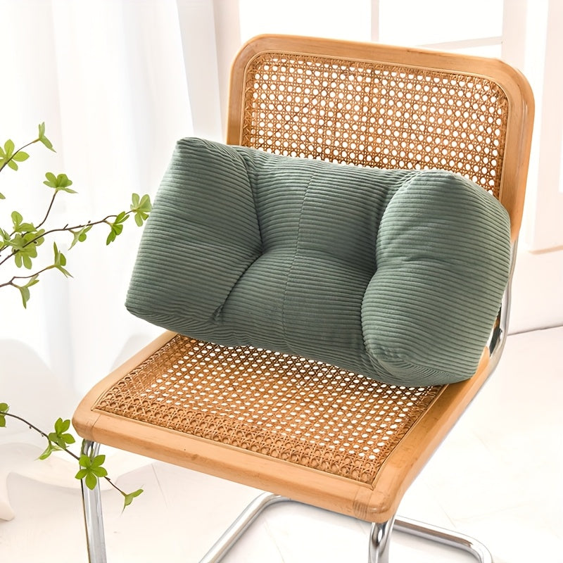 TEMU Versatile Thick Bedside Pillow- Retro Style, Machine Washable Polyester Filled Pillow, Suitable For Office Chairs And Home Decor, Plush Pillow,